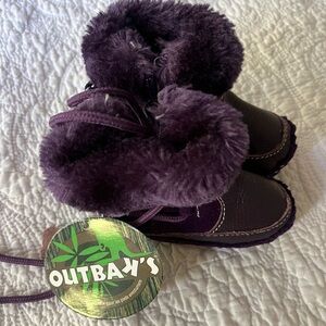 Outbak’s Purple Baby Boots 3-6months